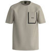 T-shirt BOSS T-SHIRT THILIX 4 BEIGE REGULAR FIT AVEC POCHE ENCADR&Eacute;E Beige