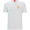 T-shirt HUGO T-SHIRT EN JERSEY DE COTON BLANC DIMONITI AVEC LOGO REV