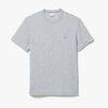 T-shirt Lacoste T-shirt &agrave; col rond en piqu&eacute; de coton Gris
