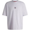 T-shirt HUGO T-SHIRT OVERSIZE LILAS EN JERSEY DE COTON AVEC MOTIF ARTISTI