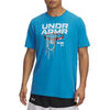 T-shirt Under Armour T-shirt Bleu &agrave; Manches Courtes Hoops Net pour H Bleu