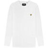 T-shirt Lyle & Scott T-Shirt Manche Longue Blanc PLAIN LONG SLEEVE