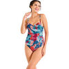 Maillots de bain Lisca Maillot de bain une pi&egrave;ce pr&eacute;form&eacute; ROMA Bleu