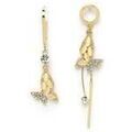 Boucles oreilles Avant-Garde Paris Florencesa Dor&eacute; Grenoble