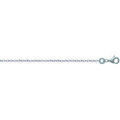 Collier Brillaxis Cha&icirc;ne maille for&ccedil;at argent rhodi&eacute; 42cm Blanc Grenoble