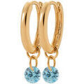 Boucles oreilles Brillaxis Boucles d'oreilles cr&eacute;oles pampille bleue Jaune Grenoble
