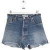 Short Re/done Mini short en coton bleu