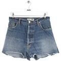 Short Re/done Mini short en coton bleu