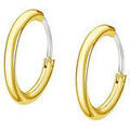 Boucles oreilles Lotus Boucles d'oreilles anneaux homme acier dor&eacute; Jaune Grenoble