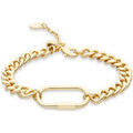 Bracelets sur Grenoble : Bracelets Orusbijoux Bracelet Dor&eacute; Chaine &eacute;l&eacute;ment Oval Dor&eacute;