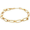 Bracelets Orusbijoux Bracelet Dor&eacute; Chaine Grands &eacute;l&eacute;ments Ovals Dor&eacute;