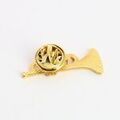 Broches Clj Charles Le Jeune Pin's trompette de couleur or, Armstrong Jaune Grenoble