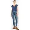 Jeans Le Temps des Cerises Jeans power skinny taille haute 7/8&egrave;me destroy bleu Bleu