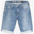 Short Le Temps des Cerises Bermuda jogg lo bleu d&eacute;lav&eacute; Bleu Grenoble