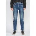 Jeans Le Temps des Cerises Jeans 400/17 mom basic taille haute 7/8&egrave;me destroy bleu Bleu Grenoble