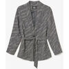 Veste Le Temps des Cerises Veste blazer zebre &agrave; motif animalier Noir