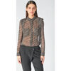 Chemise Le Temps des Cerises Chemise winny noire &agrave; motif animalier Noir