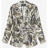 Veste Le Temps des Cerises Veste blazer salome &agrave; motif jungle Vert