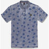 T-shirt Le Temps des Cerises Polo chevy &agrave; motif palmier Bleu