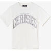 T-shirt enfant Le Temps des Cerises T-shirt claudegi blanc imprim&eacute; Blanc