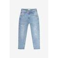 Jeans Le Temps des Cerises Jeans 400/60 girlfriend mana taille haute destroy bleu Grenoble