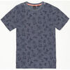 T-shirt Le Temps des Cerises T-shirt osmel &agrave; motif palmier Bleu