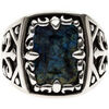 Bijoux Orusbijoux Chevali&egrave;re Argent Homme Labradorite Bleu L'esprit Du Roi Bleu