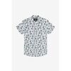 Chemise Le Temps des Cerises Chemise bremo blanche &agrave; motif feuilles Blanc