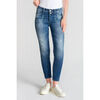 Jeans Le Temps des Cerises Jeans pulp slim lem taille haute 7/8&egrave;me destroy bleu Bleu
