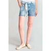 Short Le Temps des Cerises Short bloom en jeans bleu clair