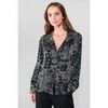 Chemise Le Temps des Cerises Chemise morena noire &agrave; motif cachemire Noir