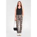 Pantalon Le Temps des Cerises Pantalon chino rodin &agrave; motif animalier Noir Grenoble