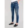 Jeans Le Temps des Cerises Jeans pulp slim elina taille haute 7/8&egrave;me destroy bleu Bleu
