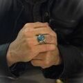 Bague Orusbijoux Bague Homme Turquoise Massive Argent Grenoble