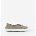 Chaussures Victoria BASKET 1915 TOILE TEINT&Eacute;E DREC &Eacute;LASTIQUE 106623 Vert Grenoble