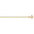Collier Brillaxis Cha&icirc;ne or jaune 9 carats maille for&ccedil;at 1mm Jaune