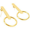 Boucles oreilles Les Reines Boucles d'oreilles cl&eacute; dor&eacute;e multicolor Grenoble