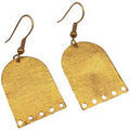Boucles d'oreille sur Grenoble : Boucles oreilles Les Reines Boucles d'oreilles en forme de d&ocirc;me multicolor