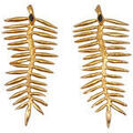 Boucles d'oreille sur Grenoble : Boucles oreilles Les Reines Boucles d'oreilles en plume d'or