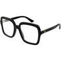 Lunettes de soleil Gucci GG1318O Cadres Optiques, Noir/Transparent, 55 mm Grenoble