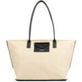 Sac a main LANCASTER Sac cabas &eacute;paule Canvas KBA Beige Grenoble