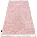 Tapis Rugsx Tapis BERBER 9000 rose Franges berb&egrave;re marocain 140x190 cm Rose 140x190 cm. . Maison & D&eacute;co > Tapis. Grenoble