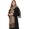 Echarpe La Modeuse Foulards, &eacute;charpes pour femme - Taupe - Beige