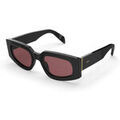 Lunettes sur Grenoble : Lunettes de soleil Retrosuperfuture 77Q Lunettes de soleil, Noir/Bordeaux, 53 mm