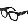 Lunettes de soleil Gucci GG1549O Cadres Optiques, Noir/Transparent, 52 mm