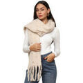 Echarpe La Modeuse Foulards, &eacute;charpes pour femme - Beige - Beige