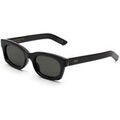 Lunettes sur Grenoble : Lunettes de soleil Retrosuperfuture B5B Lunettes de soleil, Noir/Gris, 53 mm