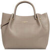 Sac &agrave; main LANCASTER Sac cabas &eacute;paule Foulonn&eacute; Double LOUISA Gris