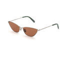 Lunettes sur Grenoble : Lunettes de soleil Retrosuperfuture DJN Lunettes de soleil, Argent/Bordeaux, 61 mm Argent&eacute;
