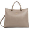 Sac a main LANCASTER Sac cabas main Foulonn&eacute; Double DAILY Gris